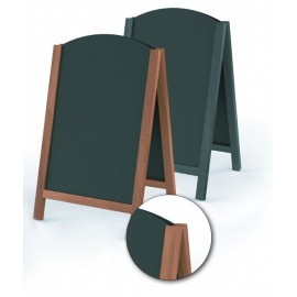 WRITABLE ROUND WOODEN EASEL