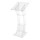 LEGGIO PER CONFERENZE IN PLEXIGLASS CM. 45x125H