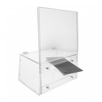 URNA CON PORTA-MESSAGGIO IN PLEXI CM. 26x35H