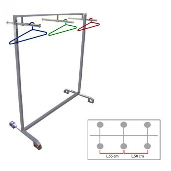 STENDER PER ESPOSIZIONE FRONTALE CM. 129x140H