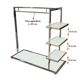 FREESTANDING WITH BASE AND SHELVES