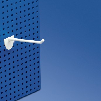 50 PLASTIC HOOKS for PERFORATED PANELS by 10 cm