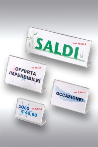 PORTAPREZZI DA BANCO MONOFACCIALE