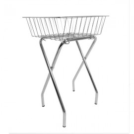 BASKET WITH FOLDING STAND