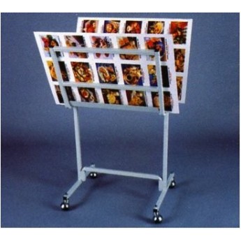 POSTER HOLDER STAND WITH WHEELS