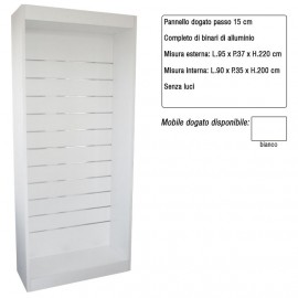 MOBILE A GIORNO DOGATO BIANCO CM. 95x37x220H