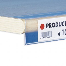 n°10 PROFILI PORTAPREZZO ADESIVI A 90° IN PVC CM. 100x3,9H