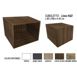 CUBOLOTTO ARREDO IN LAMINATO CM. 60x45H