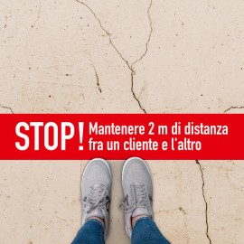 10 ADESIVI DISTANZIATORI DA PAVIMENTO