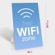 n. 15 CARTELLI 'FREE WI-FI ZONE'