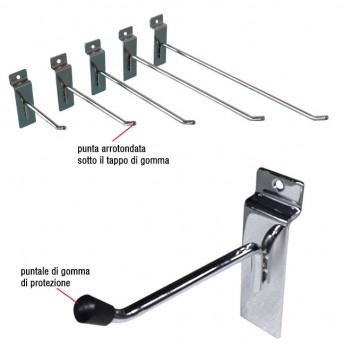 10 GANCI 10 cm PER PANNELLI DOGATI