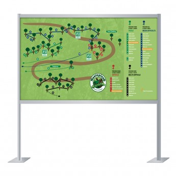 PANNELLI INFORMATIVI PER ESTERNI SU PALI