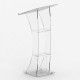 LEGGIO PER CONFERENZE IN PLEXIGLASS CM. 45x125H