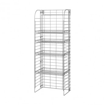 ESPOSITORE A RIPIANI COMPONIBILE IN METALLO CM. 61x41x160H