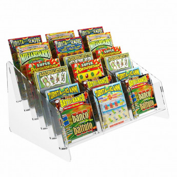 SCRATCHCARDS-holder with 18 POCKETS