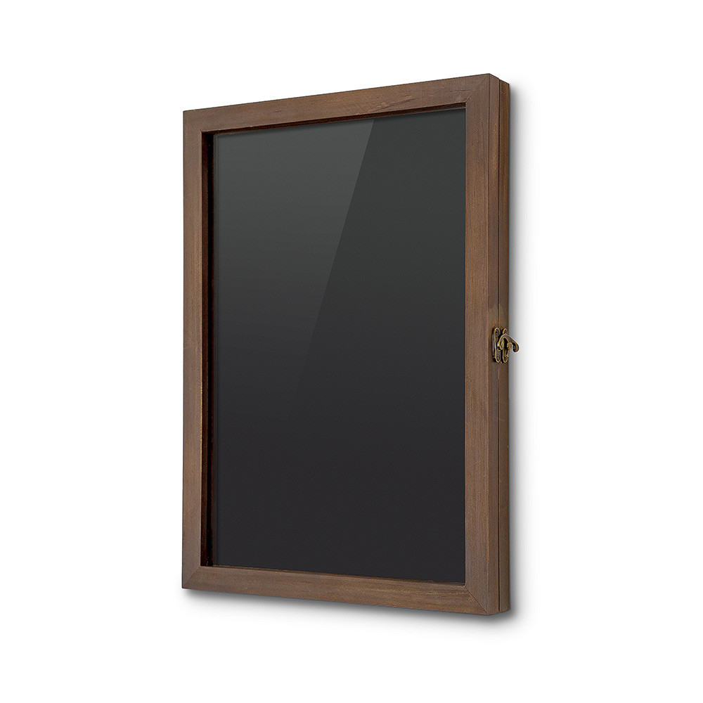 Bacheca Segreta Okydoky Con Cornice In Legno - 30x40 Cm - Lavagna Bianca Magnetica Interna
