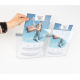 VISION PORTADEPLIANT DA MURO CON 2 TASCHE A4
