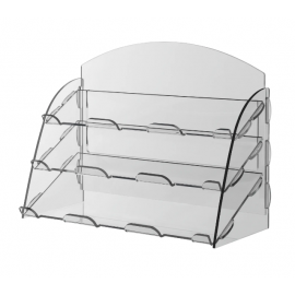 ESPOSITORE DA BANCO A 3 PIANI CM. 33x26H