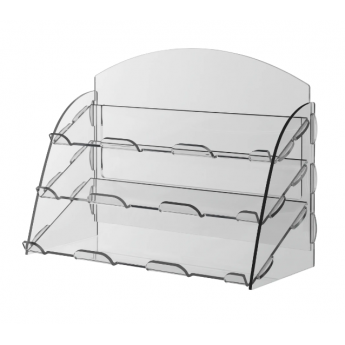 ESPOSITORE DA BANCO A 3 PIANI CM. 33x26H