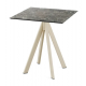 TAVOLINO CON BASE A PIRAMIDE