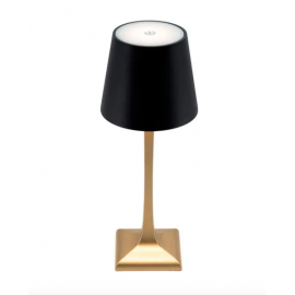 LAMPADA DA TAVOLO CON BASE DORATA