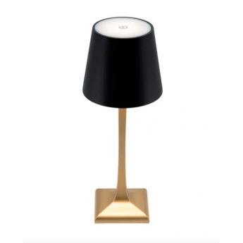 LAMPADA DA TAVOLO CON BASE DORATA