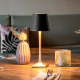 LAMPADA DA TAVOLO CON BASE DORATA