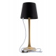 LAMPADA DA TAVOLO CON BASE DORATA