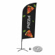 BANDIERA CON IMMAGINE PIZZA