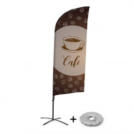 BANDIERA CON IMMAGINE CAFE'