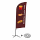 BANDIERA CON IMMAGINE FAST FOOD