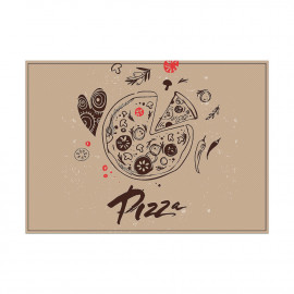 N. 6 TOVAGLIETTE LAVABILI CON STAMPA PIZZA