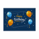N. 6 TOVAGLIETTE LAVABILI CON STAMPA COMPLEANNO