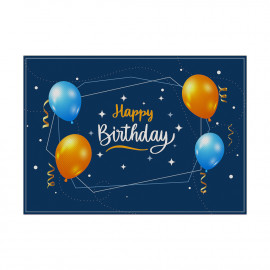 N. 6 TOVAGLIETTE LAVABILI CON STAMPA COMPLEANNO