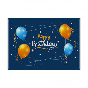 N. 6 TOVAGLIETTE LAVABILI CON STAMPA COMPLEANNO