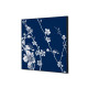 QUADRO CON STAMPA SU TESSUTO FIORI GIAPPONESI
