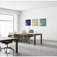 QUADRO CON STAMPA SU TESSUTO FIORI GIAPPONESI