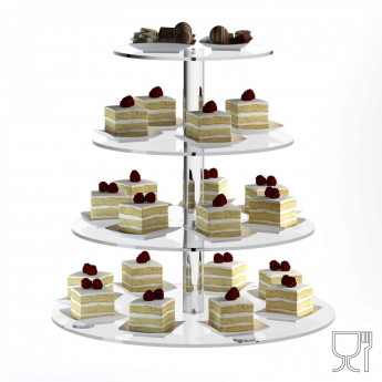 ALZATA A 4 PIANI TONDI ALZATA A 4 PIANI TONDI