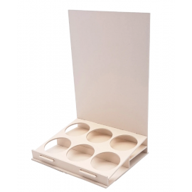 ESPOSITORE PER LATTINE E FLACONI IN LEGNO