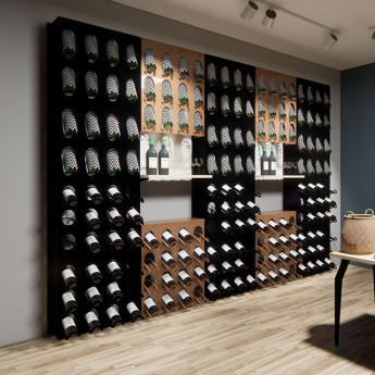 SISTEMA DI ARREDO MODULARE PER ENOTECHE