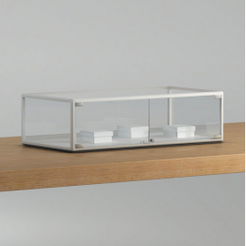 VETRINETTA CON PROFILO BIANCO CM. 101x51x26H