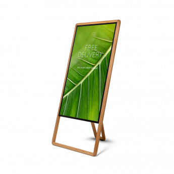 CAVALLETTO WOOD CON MONITOR 43"