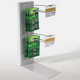 ESPOSITORE IN METALLO CON 2 GANCI 