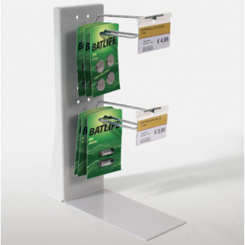 ESPOSITORE IN METALLO CON 2 GANCI 