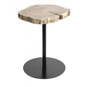 TAVOLINO CON PIANO IN LEGNO MASSELLO