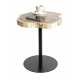 TAVOLINO CON PIANO IN LEGNO MASSELLO