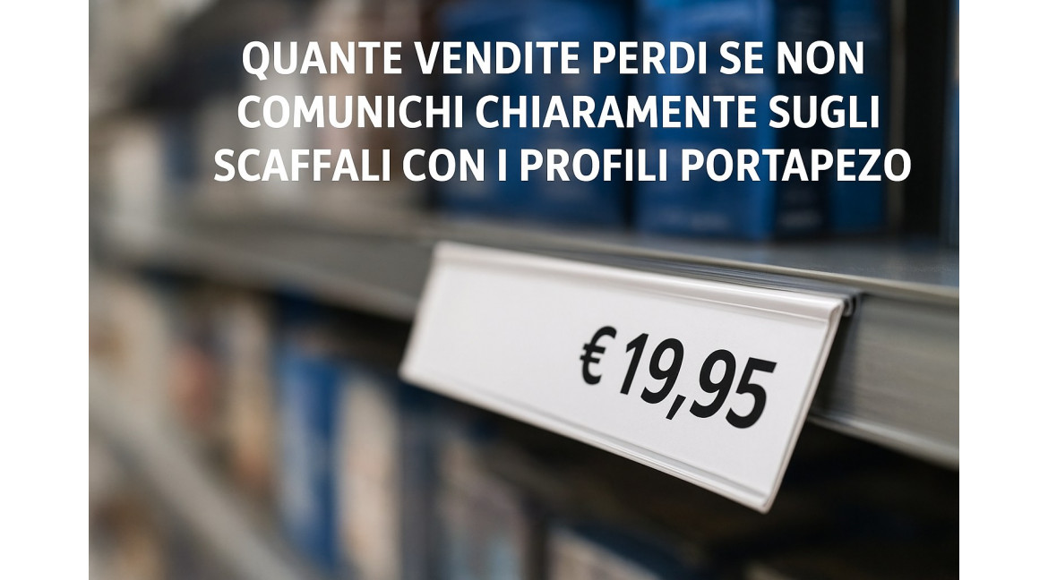 QUANTE VENDITE PERDI SE NON COMUNICHI CHIARAMENTE COI PROFILI PORTAPREZZI PER SCAFFALI