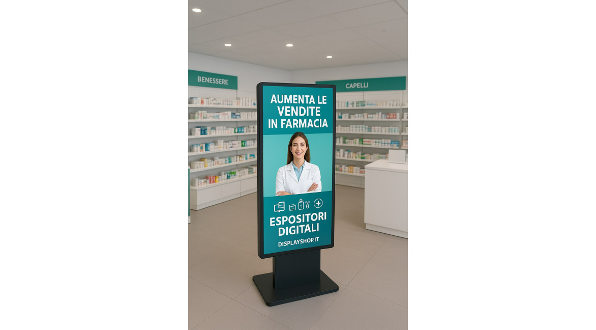 COME GLI ESPOSITORI DIGITALI AUMENTANO LE VENDITE IN FARMACIA E FIDELIZZANO I CLIENTI