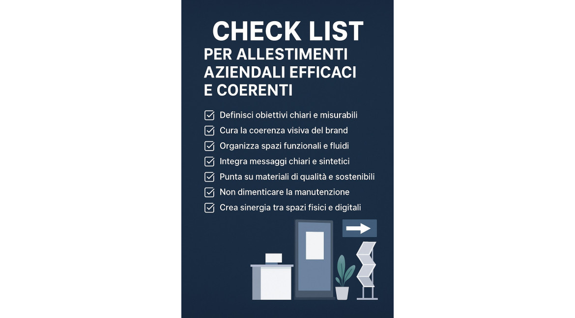CHECK LIST PER ALLESTIMENTI AZIENDALI EFFICACI E COERENTI