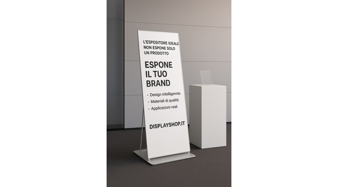 L'ESPOSITORE IDEALE: DESIGN, MATERIALI E APPLICAZIONI REALI